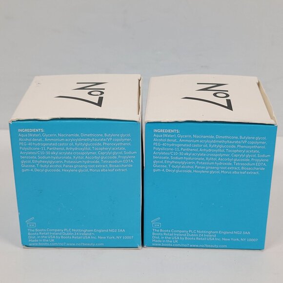 No7 HydraLuminous+ Hydrating Day Gel 50ml Set of 2 NIB - Picture 4 of 5